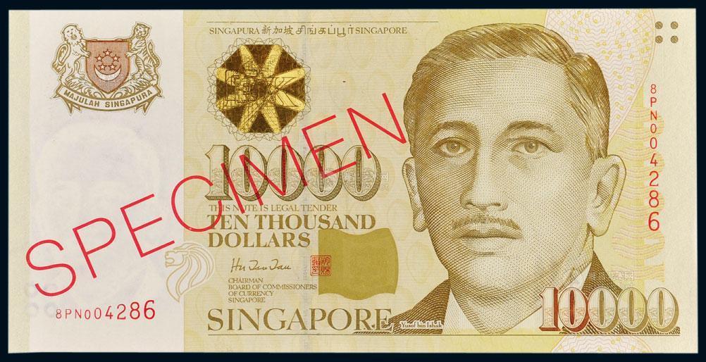 10000新加坡元图片