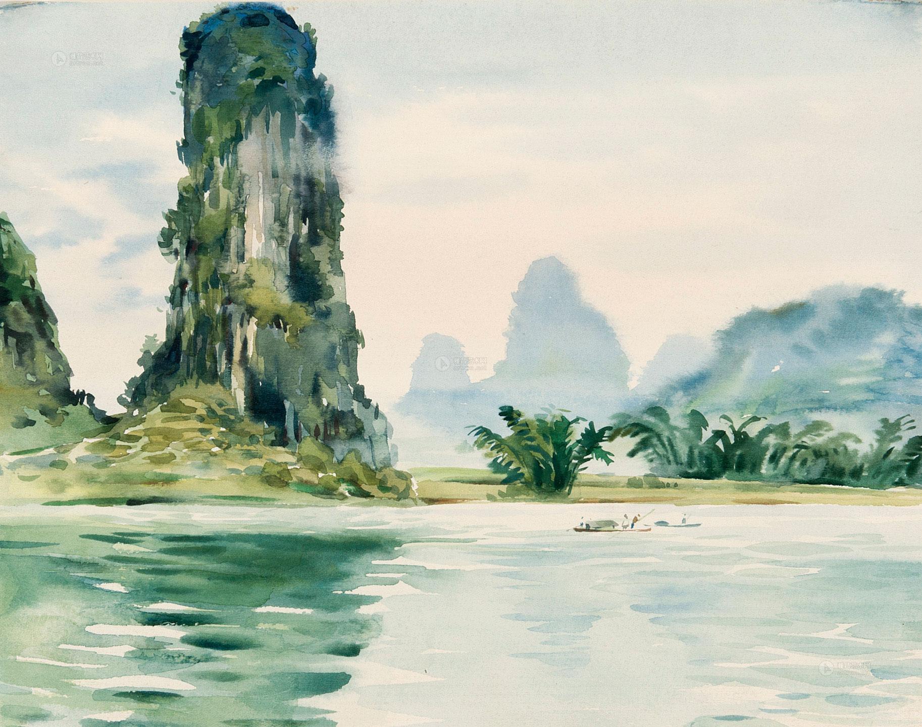 0424 书童山 纸本水彩