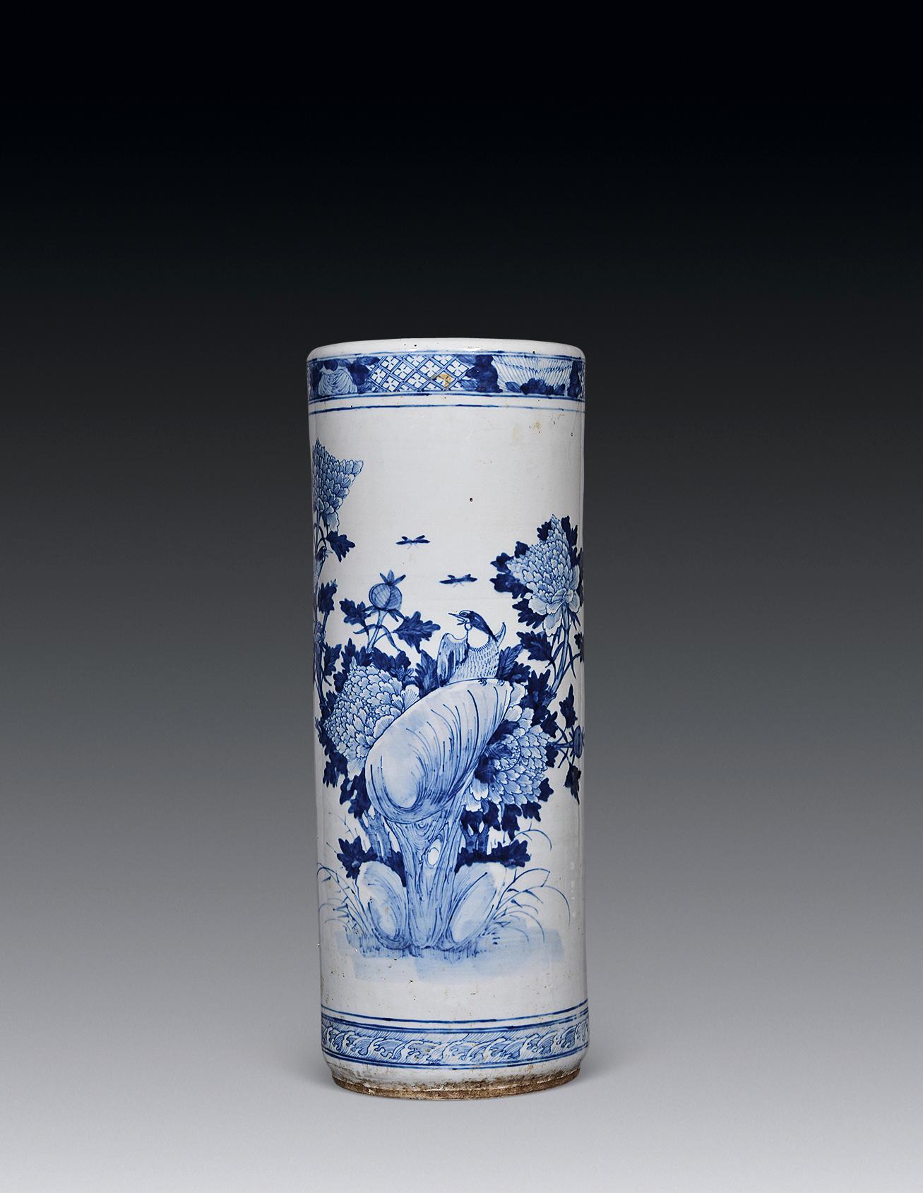 【清光绪 青花花鸟箭筒】拍卖品_图片_价格_鉴赏_清代青花瓷器_雅昌