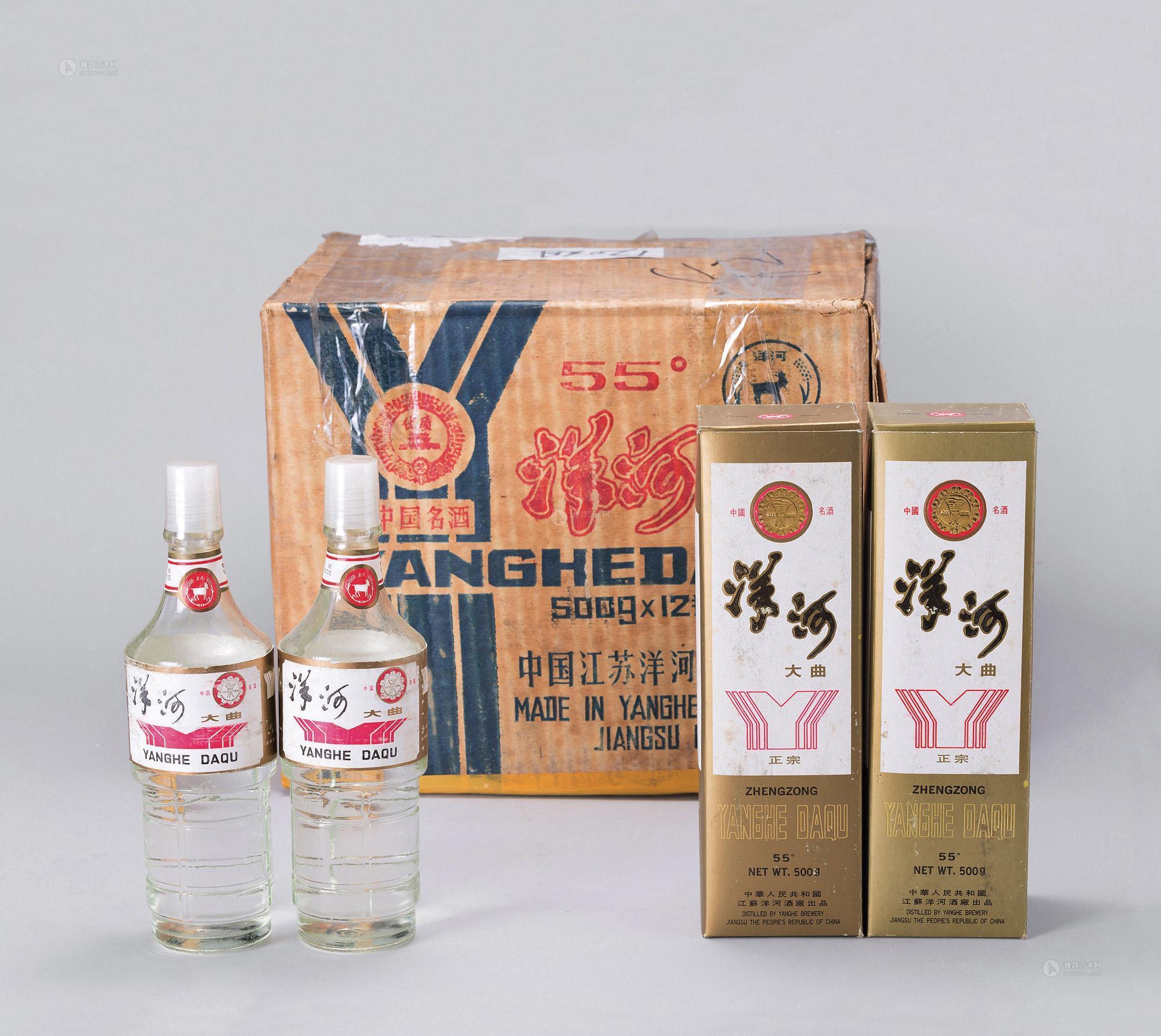 【1988年產原箱洋河大麴酒】拍賣品_圖片_價格_鑑賞_工藝品其它_雅昌