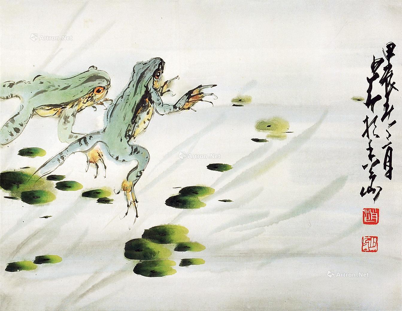 王雪涛的画 青蛙图片