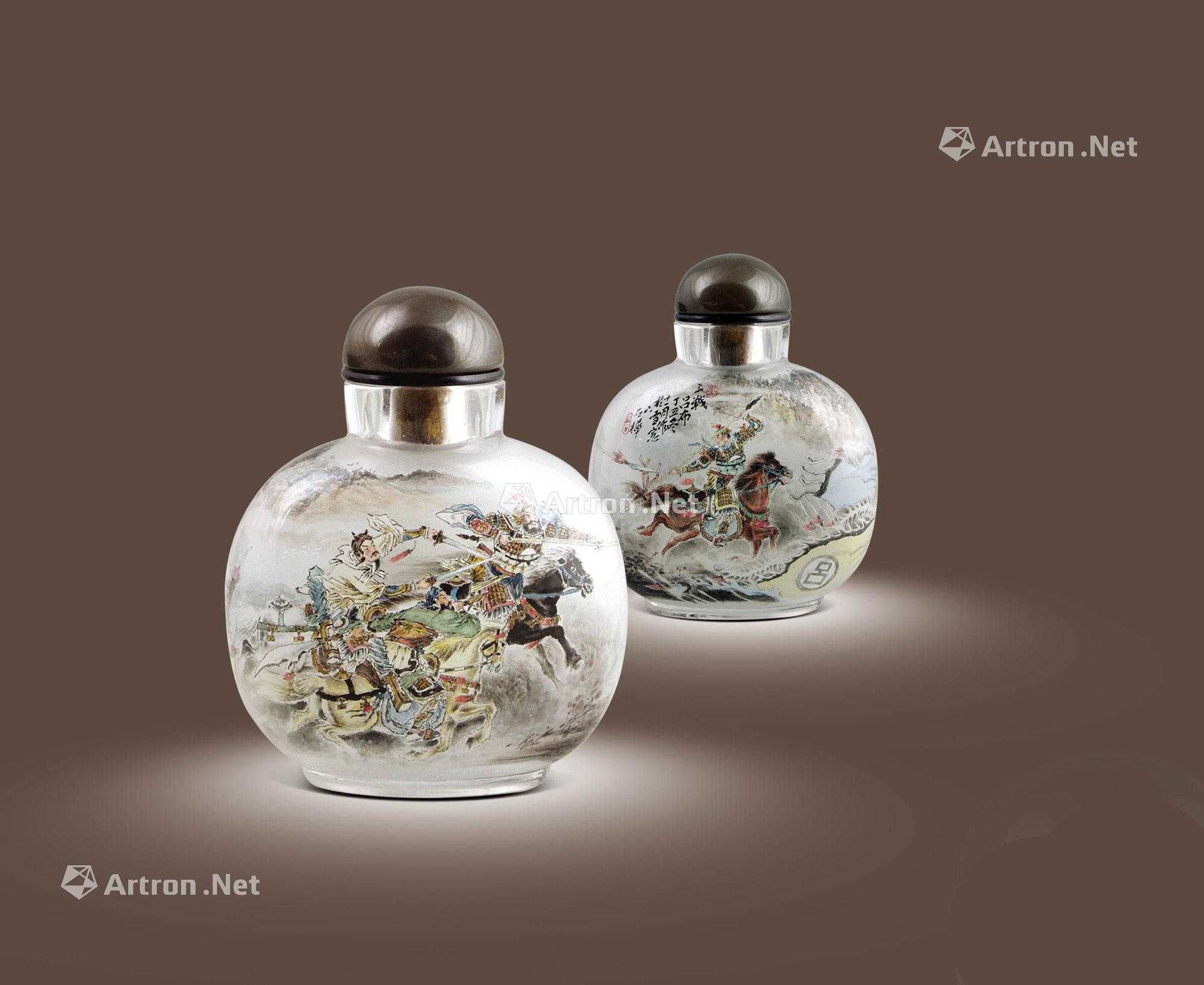 《三英战吕布》鼻烟壶】拍卖品_图片_价格_鉴赏_内画类_雅昌艺术品