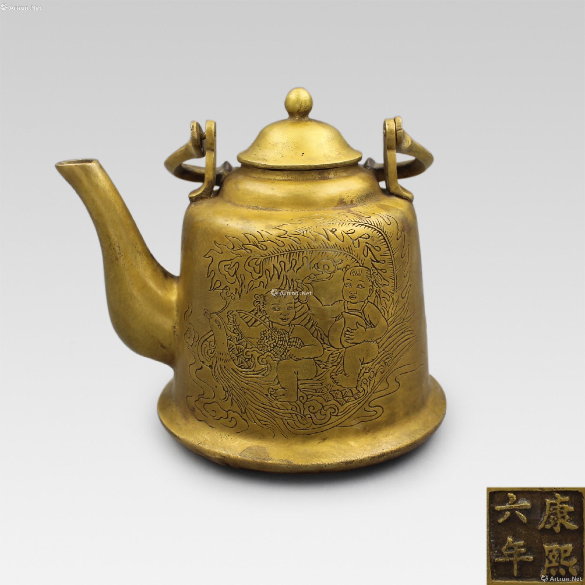 【康熙六年款提梁铜壶】拍卖品_图片_价格_鉴赏_工艺品杂项_雅昌艺术