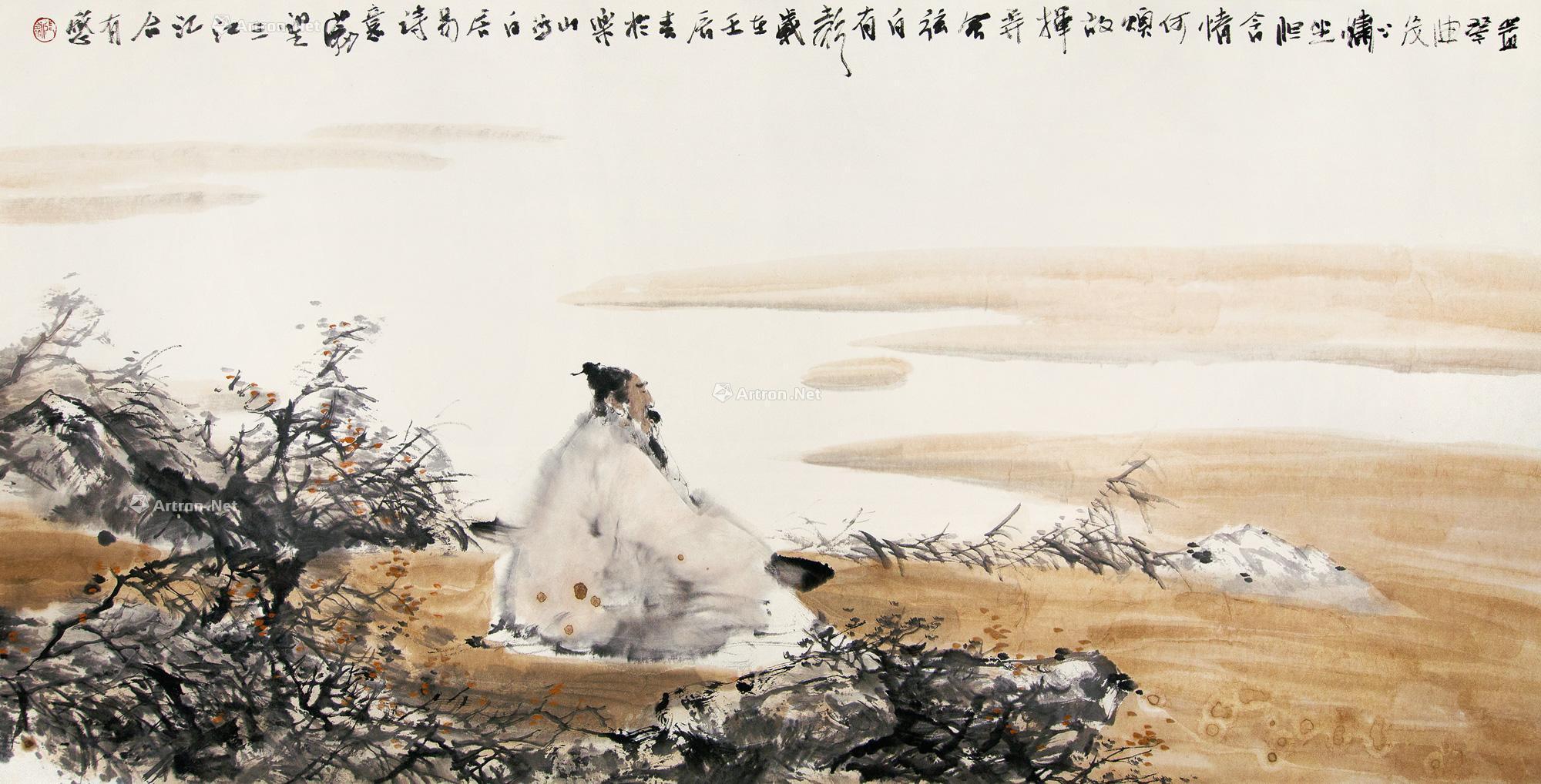 0411 白居易诗意 镜片 纸本