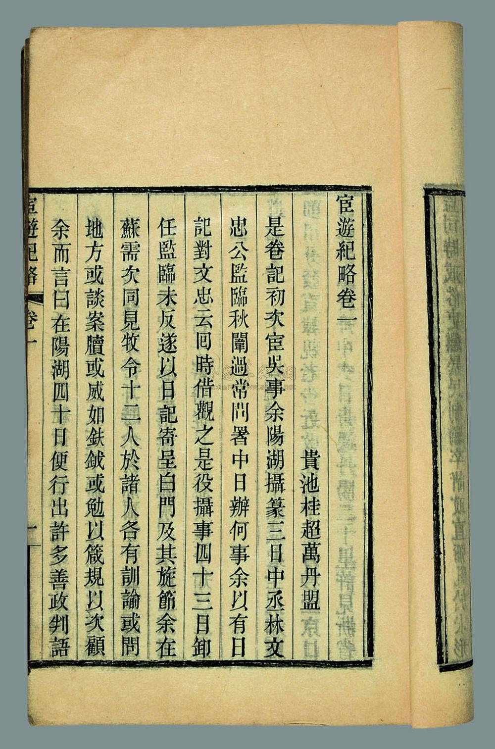 d165 清光绪七年(1881 宦游纪略六卷 清·桂超等撰