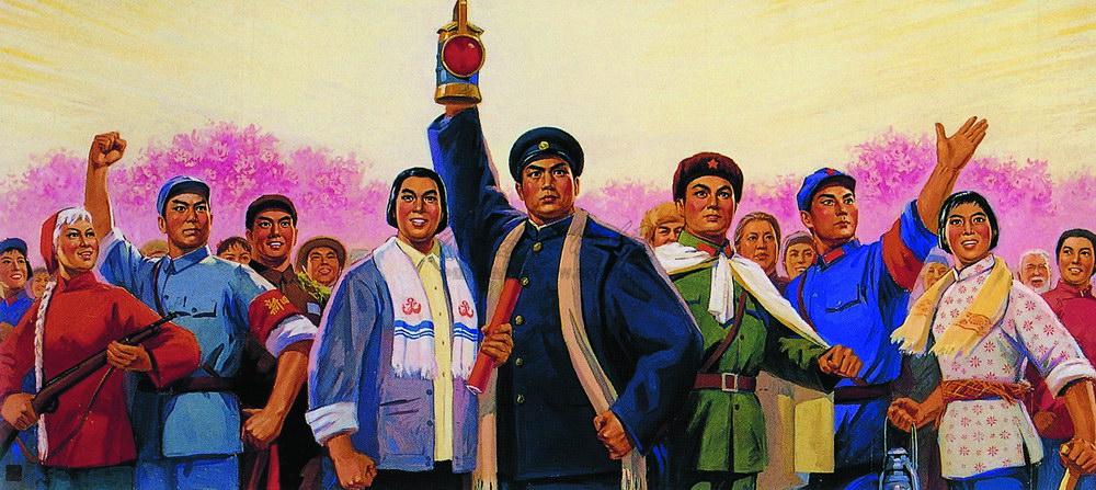 0465 1972年作 努力塑造工农兵英雄形象 水粉