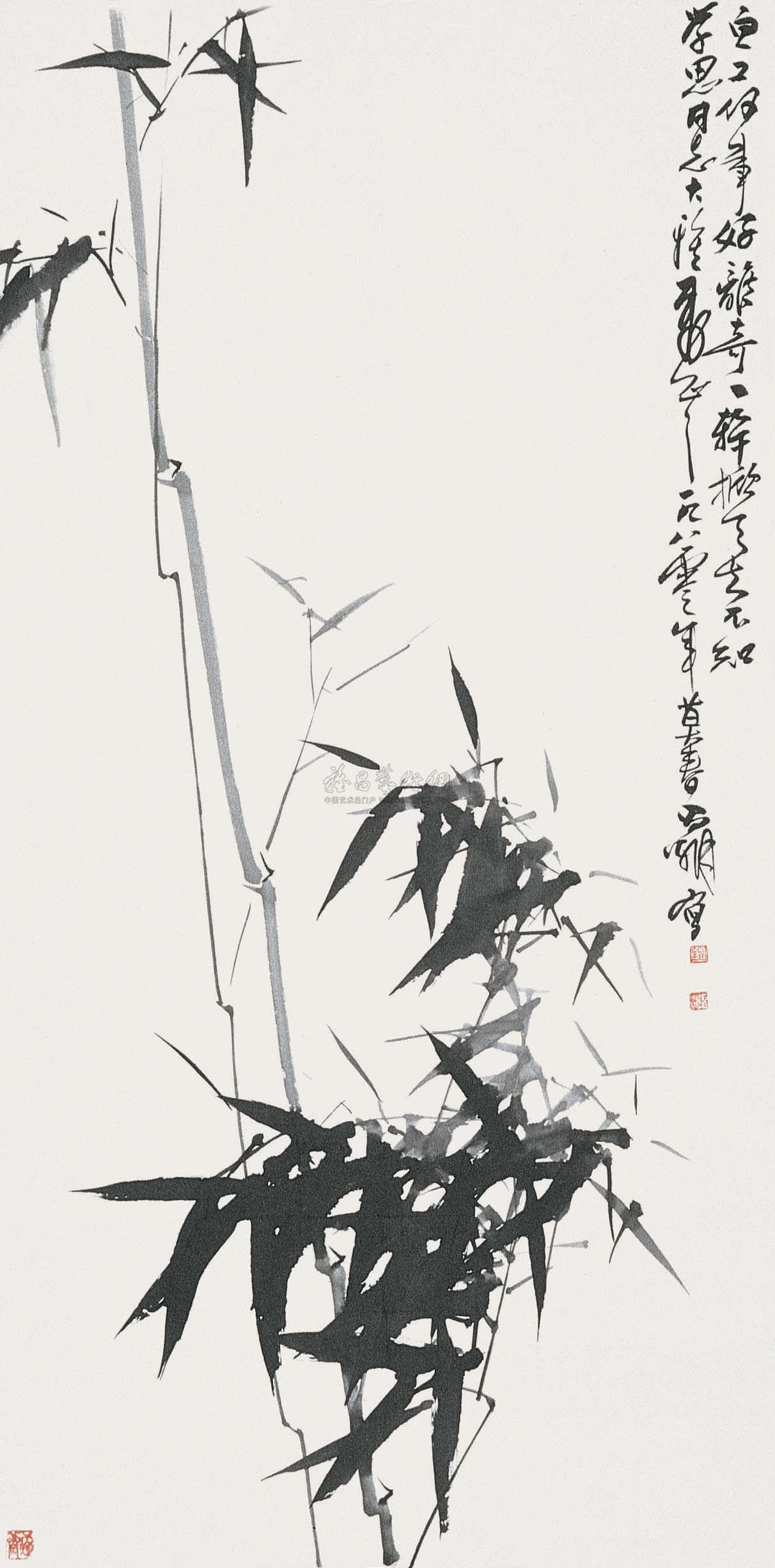 0315 墨竹 立轴