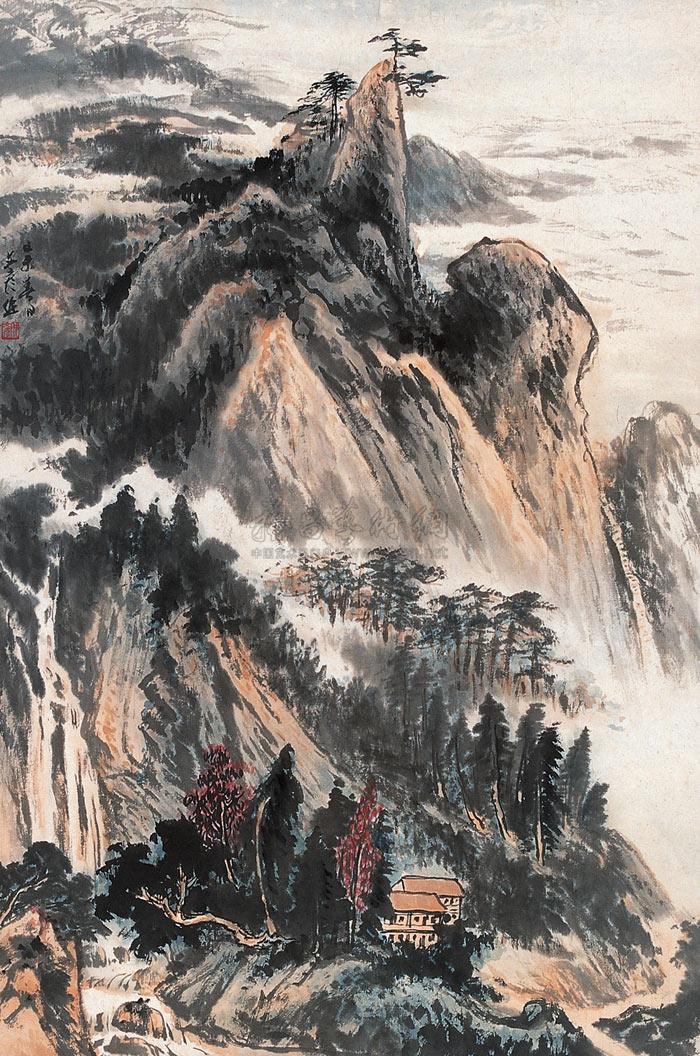 1312 山水 立轴 纸本
