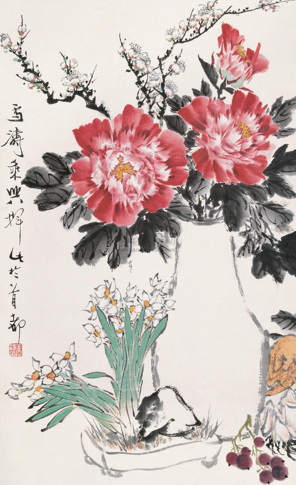 0328 清供图 立轴 纸本