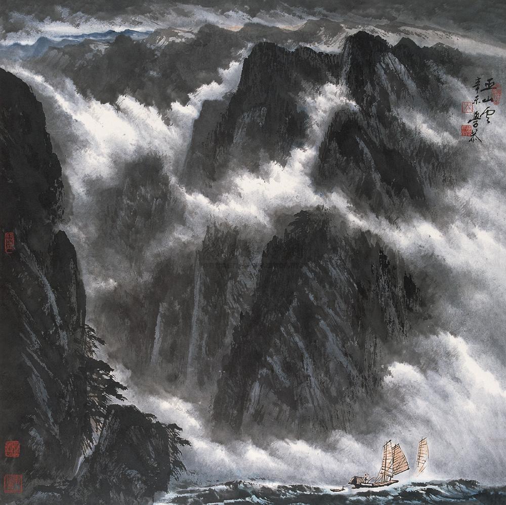 0179 1991年作 巫山云 立轴 设色纸本