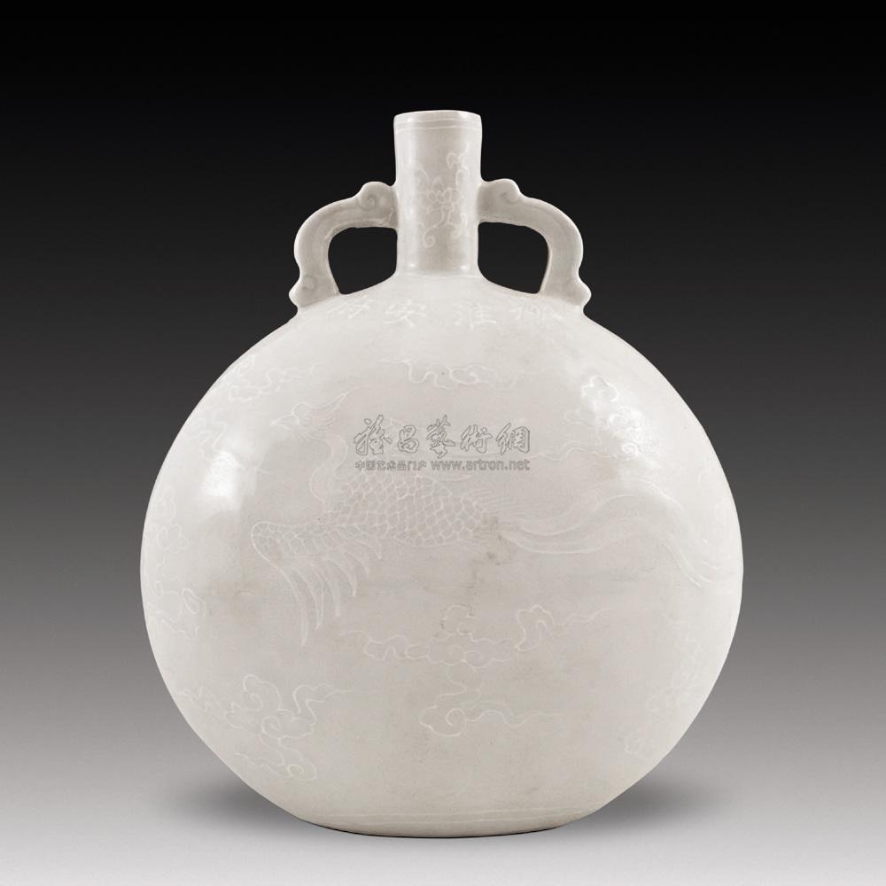 【明早期 白釉抱月瓶】拍卖品_图片_价格_鉴赏_明代单色釉瓷器_雅昌
