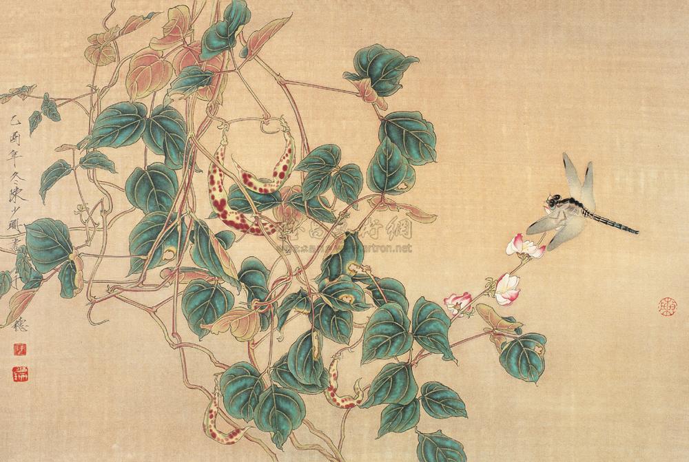 0292 红豆 镜心 设色绢本