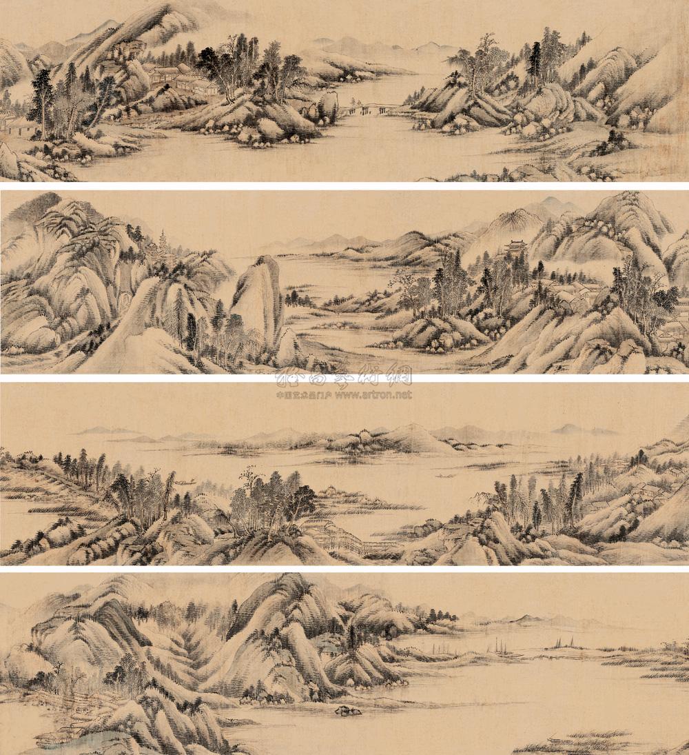 0227 江山无尽 手卷 设色绢本