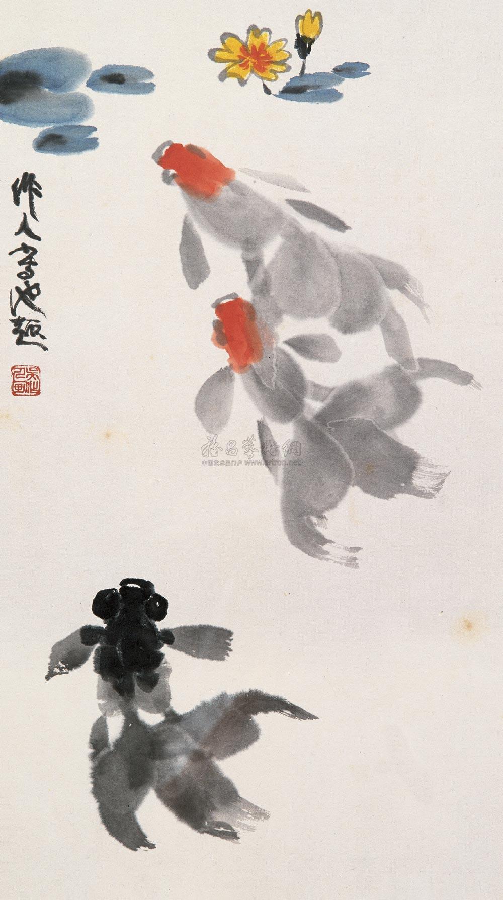*0123 池趣 镜心 纸本