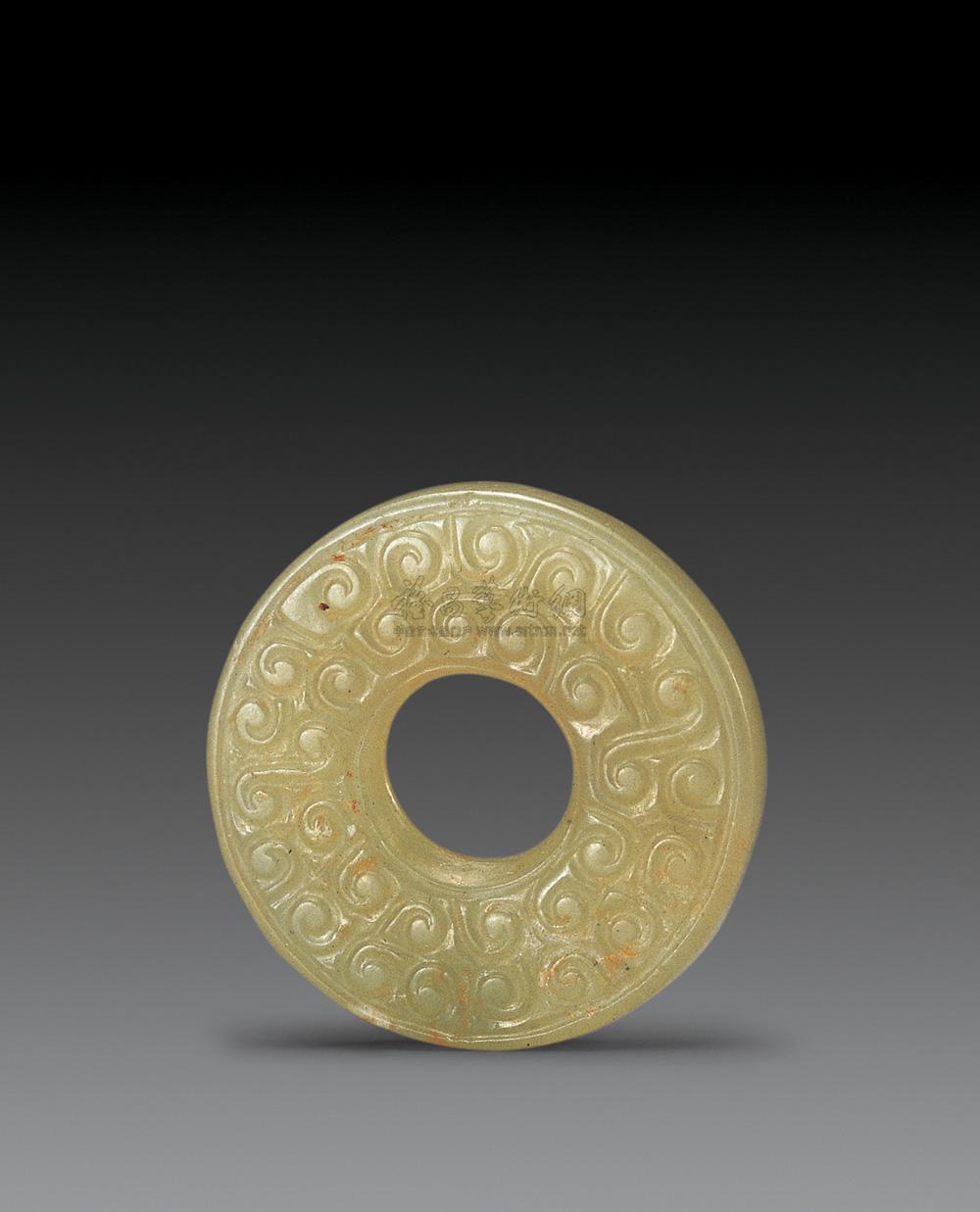 1937 春秋 玉勾云纹系璧