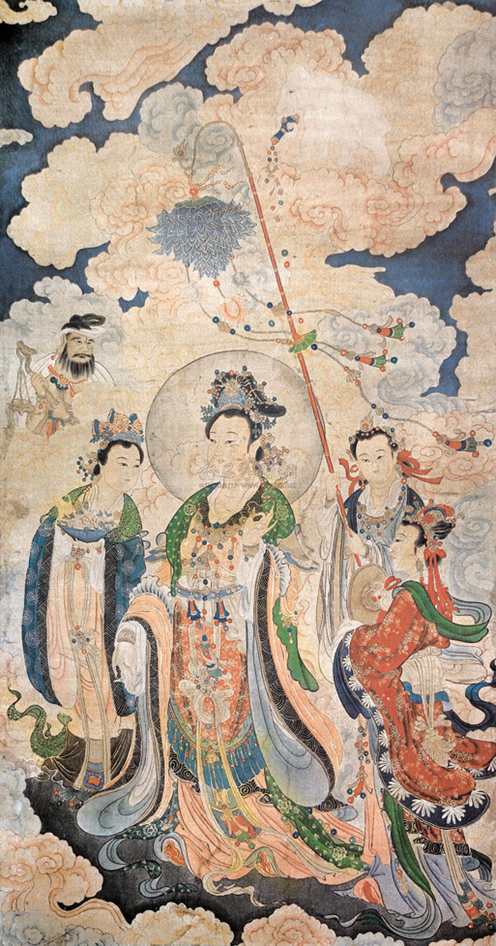 0618 群仙图 绢本镜心