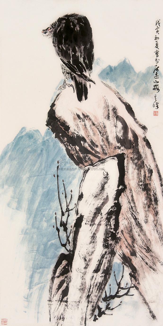 【鹰 立轴】拍卖品_图片_价格_鉴赏_绘画_雅昌艺术品拍卖网