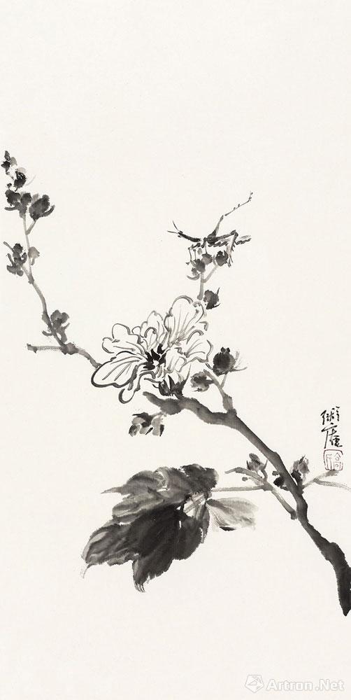 高英柱 花鸟三 69x34cm 2017年