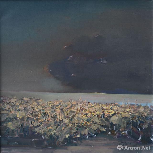 《溯风流》  边小强 70×70cm 2015年 布面油彩