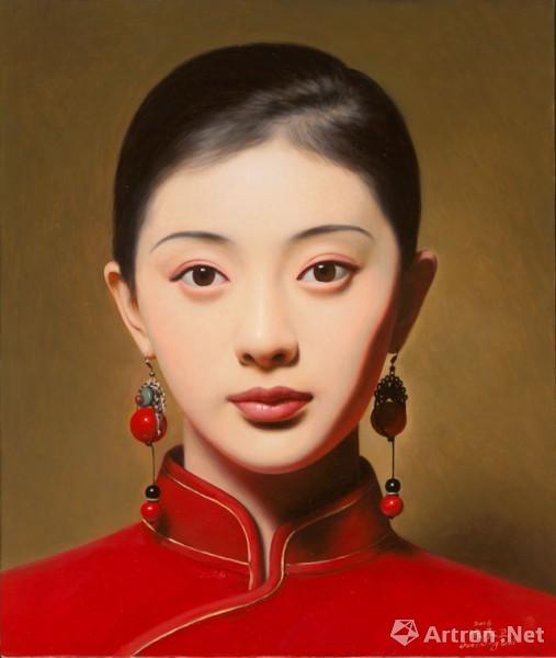 《大民国-海棠红》  陈承卫 50x60cm 2016年 布面油画
