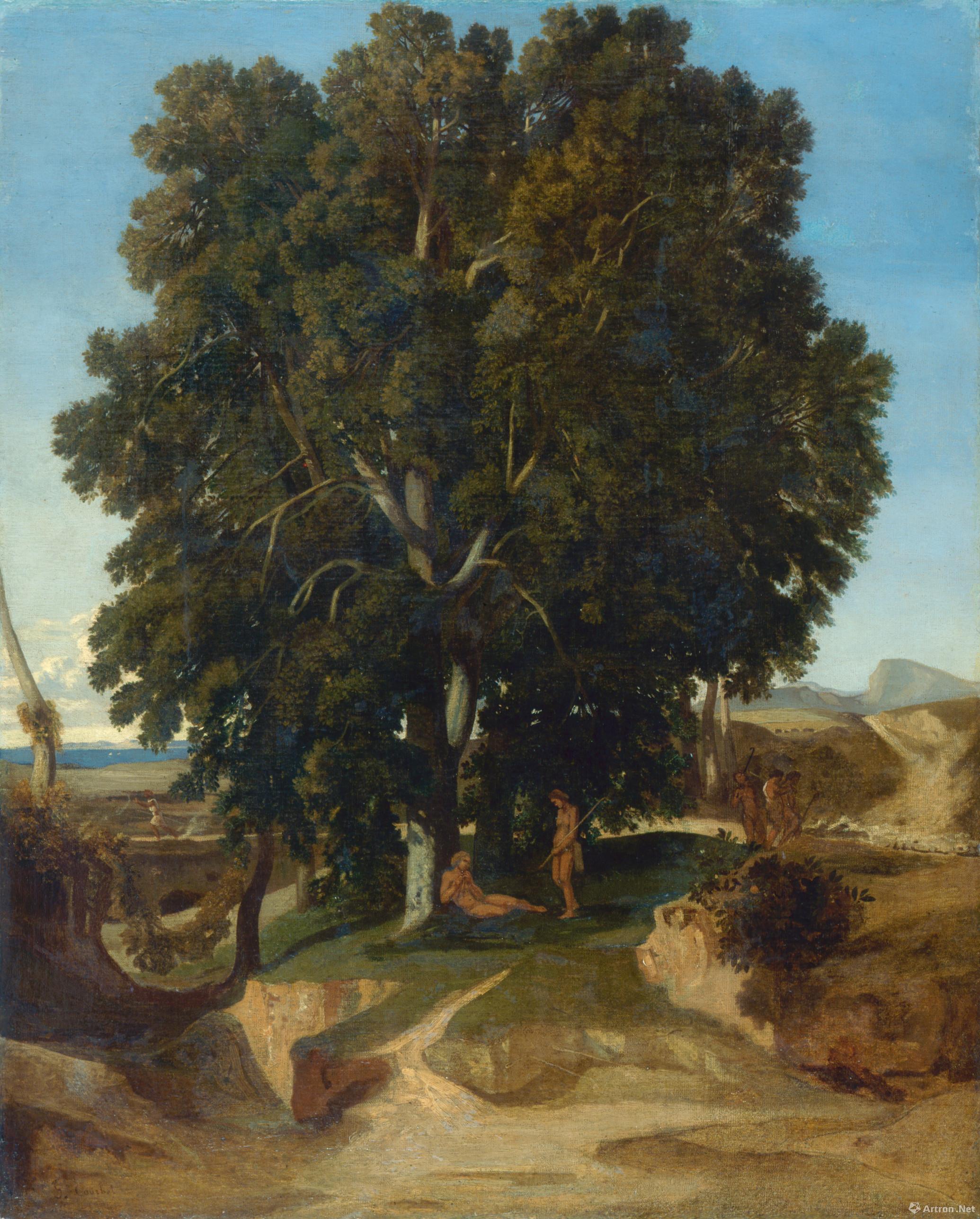 《古典田园曲或古典风景》  居斯塔夫库尔贝(法国) 99x793.