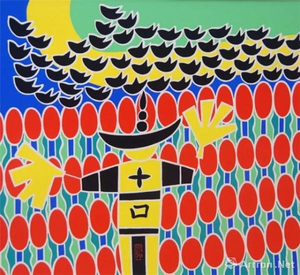 "乡恋"张新英金山农民画展