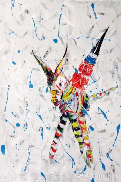 《旅程-10》  陈水财 194x130cm 2015年 复合媒材