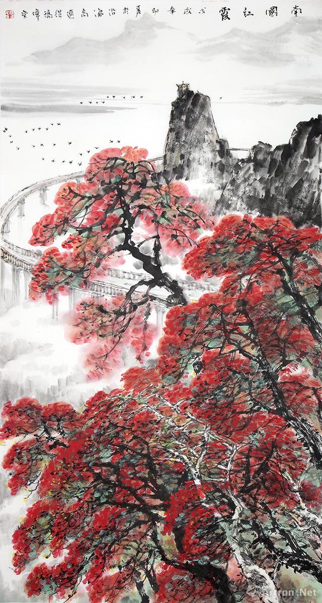 "凤凰花开"中山市树国画,诗歌创作展