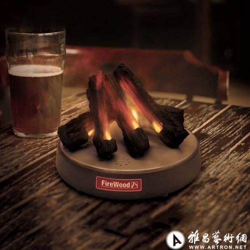 冬天里的一把火 FireWood创意照明产品