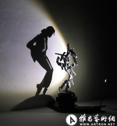 艺术家Diet Wiegman的影子雕塑