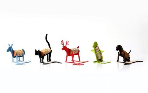 软木塞小动物 把红酒塞留作纪念