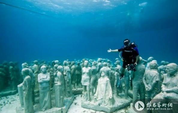 海底雕塑 水下的庄严世界