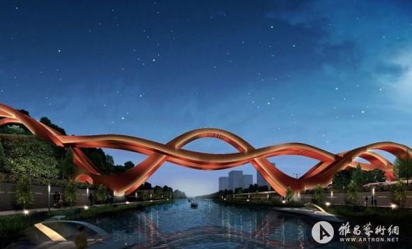荷兰设计师独创“中国结”造型柔美大桥