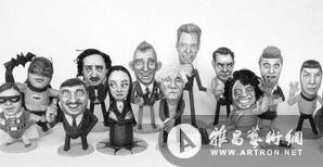 美国画家用花生壳制作逼真人像