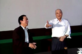 馆陶老友老学生座谈